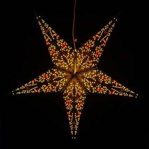 Paper star for X-mas Ø 60 cm Jaipur - incl. lighting set Jaipur- blue