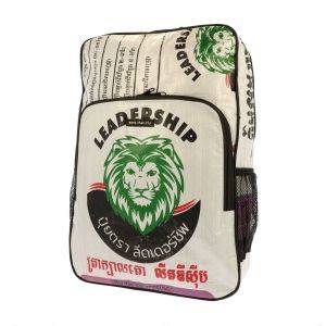 Laptop backpack 15.6 inch made of recycled cement sacks - Trong Lion