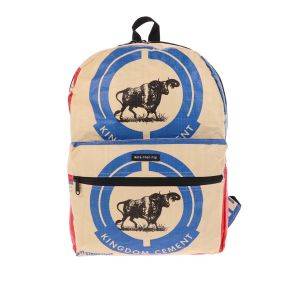 Lightweight A4-Size Backpack Made from Recycled Cambodian Cement Sack – CemLite Buffalo
