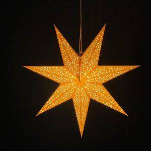 Paper Christmas Star Luma – 7 points – Ø45 – incl. light cable (no bulb)