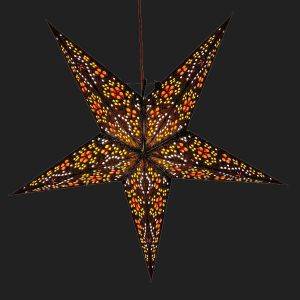 Paper star for X-mas Ø 60 cm Jaipur - incl. lighting set Jaipur- blue