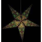Paper star for X-mas Ø 60 cm Jaipur - incl. lighting set Jaipur- green