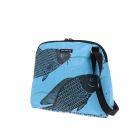 Basic Ladies' Shoulder Bag Made from Recycled Fish food Bags - Amara fish blue