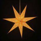 Paper star Ø 60 cm for X-mas Sumana - incl. lighting set - cream
