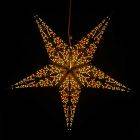 Paper star for X-mas Ø 60 cm Jaipur - incl. lighting set Jaipur- blue