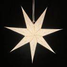 Paper star Ø 60 cm for X-mas Sumana - incl. lighting set - white