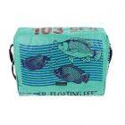 Lightweight messenger bag from recycled fish food bags - Sabay - fish green 
