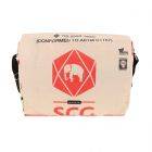 Lightweight messenger bag from recycled cement bags - Sabay - elephant