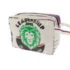 Large toiletry bag from recycled cement bags - Yindee - lion